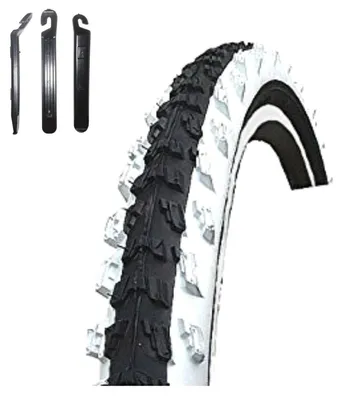 Produktbild von 1 x Kenda K-829 MTB Fahrradreifen 50-406 (20 x 2.00) Schwarz/Weiß inkl. Reifenheber