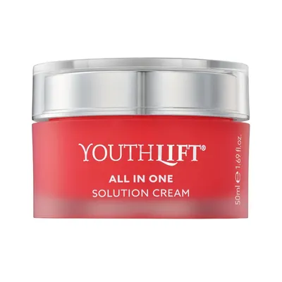 Produktbild von YOUTHLIFT All in One Solution Cream - Anti-Aging-Creme für Gesicht, Hals, Dekolleté - Sofort- & Langzeit-Effekt gegen Falten - Kosmetik, vegan - 50 ml