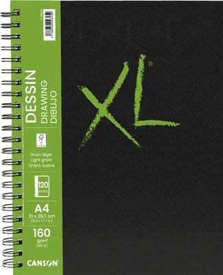 Produktbild von Zeichenblock Canson XL Drawing A5 Weiß 60 Bettlaken 160 g/m2 5 Stück