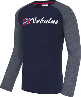 Immagine prodotto di Nebulus longsleeve CUP uomo, camicia casual, girocollo, P5090 - Uomo, navy, M