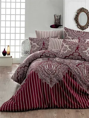 Produktbild von Bettwäsche, 6tlg , 135x200cm #LALE BORDO