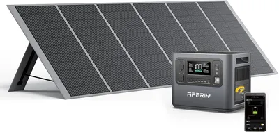 Zdjęcie produktu dla Przenośna elektrownia AFERIY P210 | 2400W 2048Wh+400W*1 panele słoneczne