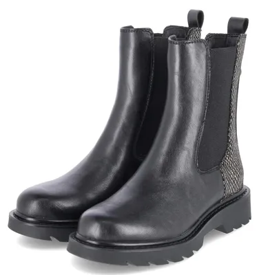 Productafbeelding van Tamaris dames Chelsea boots, zwart, textiel en synthetisch materiaal, maat 42