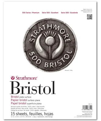 Productafbeelding van 500 Bristol 2Ply plaat (glad) 11X14 Inch 15 vel Pad