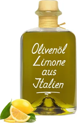 Produktbild von Olivenöl Limone Zitrone aus Italien 0,5L sehr aromatisch kaltgepresst extra vergine