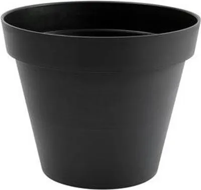 Image de Pot Plastique Diam.30 X H.26 Cm Gris Anthracite