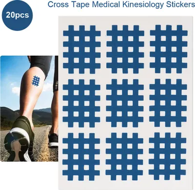 Zdjęcie produktu dla taśma krzyżowa, medyczna taśma kinezjologiczna, naklejki sportowe, papiery ochronne na ciało, naklejki bawełniane