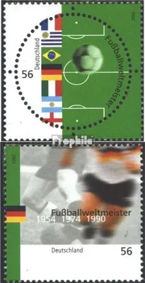 Produktbild von Briefmarken BRD (BR.Deutschland) 2002 Mi 2258-2259 (kompl.Ausg.) postfrisch Fußballweltmeister