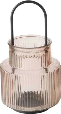 Produktbild von Glaslaterne aus geriffeltem Glas RIFFA, Ø 12,9 cm