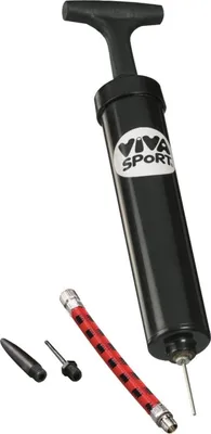 Produktbild von VIVA Ballpumpen-Set Pumpe 24cm/3Düsen Met/Schlauch
