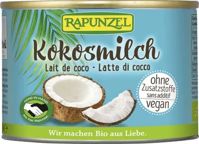 Obrázok produktu pre Rapunzel 347809, Kokos, 200 ml, 194 kcal, 802 kJ, 1,7 g, 19 g