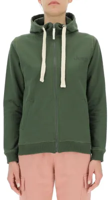 Obrázok produktu pre Dámska mikina JEEP Woman s kapucňou a celým zipsom, vzor J24s, farba: zelená/ružová