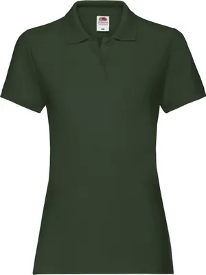 Produktbild von Fruit Of The Loom Damen Lady-Fit Premium Poloshirt BC1377 (S) (Flaschengrün)