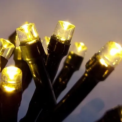 Produktbild von LED Lichterkette 200er warmweiß Kabel grün 18m außen BA11699