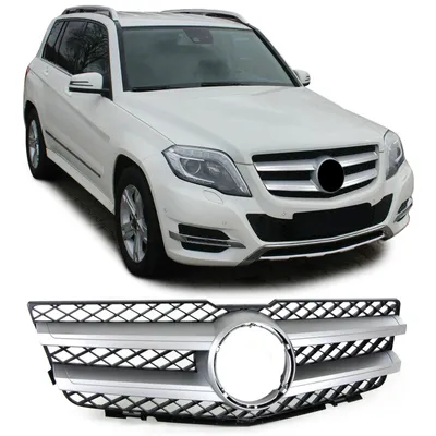 Produktbild von Sport Kühlergrill Schwarz Silber passend für Mercedes GLK X204 Vorfacelift 08-12