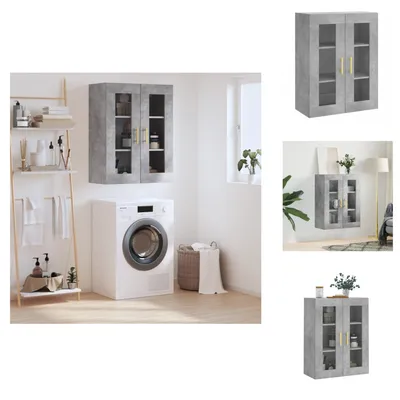 Produktbild von vidaXL Wandschrank Betongrau 69,5x34x90 cm - Sideboards