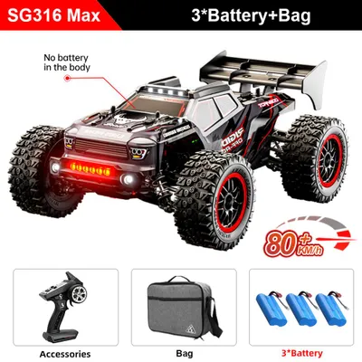 Produktbild von Teeggi SG316 MAX RC Auto 1:16 80km/h Brushless 4WD Monster Truck Weiß