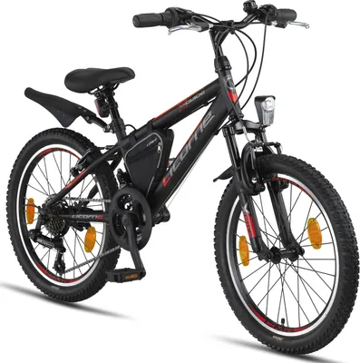 Produktbild von Licorne Bike Guide Premium Mountainbike Shimano,Zoll:20;Farbe:Schwarz/Rot/Grau