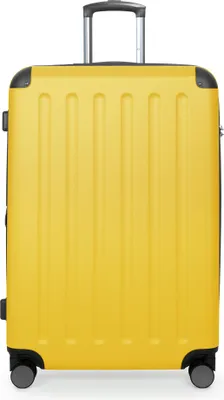 Produktbild von HAUPTSTADTKOFFER - Spree Großer Koffer erweiterbar XL Trolley Aufgabegepäck, Check-In Luggage Hardcase, Reisetrolley 4 Rollen, TSA, 75cm, 119 L,Gelb