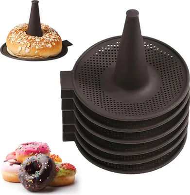 Produktbild von Silikonform 6-teiliges Set Silikonform, Donutform,13.5*12.5*17cm,-30°C-230°C Zur Herstellung von Donut-Burger