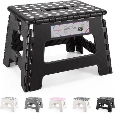 Produktbild von Famanu Kinderhocker mit Antislipfunktion - Schwarz - Belastbar bis 115 kg