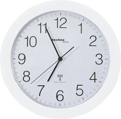 Imagen del producto de Reloj de pared, blanco, 30 cm, silencioso, ideal para cualquier estilo de decoración