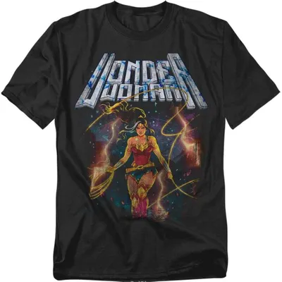 Immagine prodotto di Maglietta Wonder Woman, unisex, per uomo/donna, modello TV38920 (taglia 5XL), colore nero