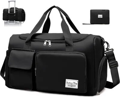 Produktbild von Sporttasche wasserdicht, schwarz, mit Schuhfach und Nassfach, für Fitness