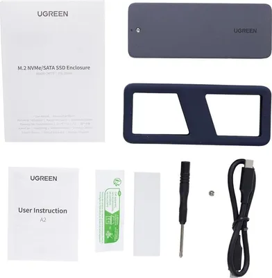 Zdjęcie produktu dla Obudowa Dysku Ssd Ugreen Cm777, Nvme/Sata, 20Gbps, Usb-C