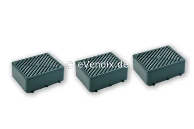 Productafbeelding van 3 x Actief filtersysteem Hygiene Mikro (HEPA), geurfilter, compatibel met Vorwerk Tiger 251, 252