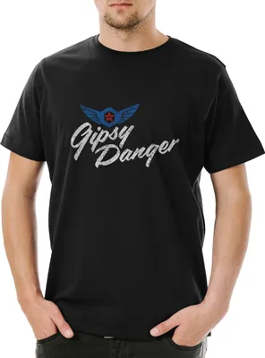 Produktbild von Urban Backwoods Vintage Gipsy Danger Logo, Herren T-Shirt, Farbe: Schwarz, Größe: 5XL