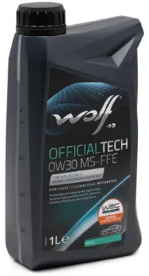 Produktbild von WOLF Officialtech MS-FFE für 0W-30 1 Liter Motoröl Motorenöl Vollsynthetisch 9.55535-DS1 9.55535-GS1 WSS-M2C950-A STJLR.03.5007 530 35 Öl