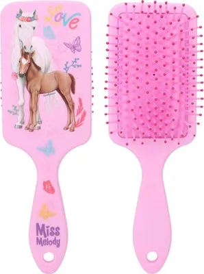 Productafbeelding van Miss Melody haarborstel met rubberen handgreep