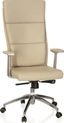Produktbild von hjh OFFICE Luxus Chefsessel MONZA 20 Ergonomischer Bürostuhl mit Armlehnen Leder Drehstuhl für Büro, Zuhause