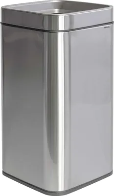 Produktbild von MAUL Abfallbehälter MAULprime 25 l Edelstahl 25.1 x 25.1 x 49.2 cm silber