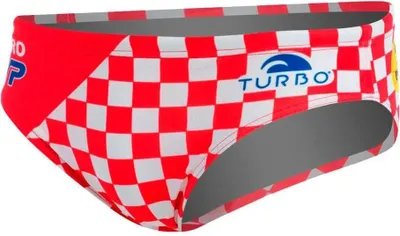 Image de Turbo Croatia Slip de bain Rouge,Blanc L Hommes Rouge,Blanc L