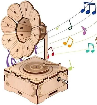 Produktbild von Holz-Musikbox mit Retro-Klängen - DIY-Bausatz
