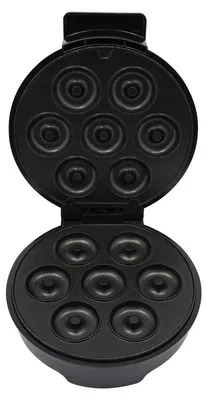 Produktbild von Donut Maker - Mini Donutmaschine - 7 Mini-Donuts - 800–1000 W - Schwarz