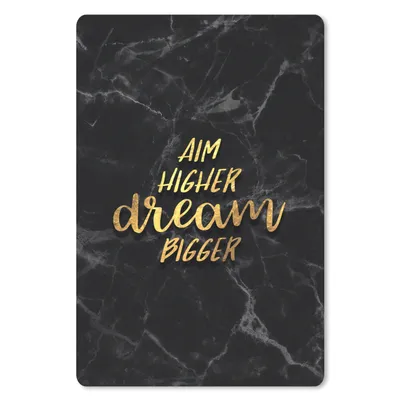 Produktbild von MuchoWow® Mauspad Mousepad Zitate - Traum - Gold - Marmor 40x60 cm - Mousepads - Maus Mat - Pad - Mausunterlage - Schreibtisch Accesoire