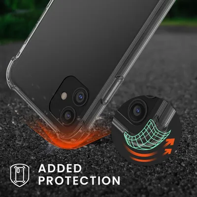 Produktbild von kwmobile Necklace Case kompatibel mit Apple iPhone 11 Hülle - Silikon Cover mit Handykette - Band Handyhülle Transparent Schwarz