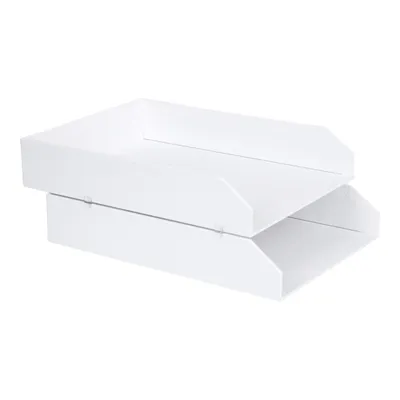 Obrázok produktu pre BIGSO BOX - HAKAN - Stolný zakladač na dokumenty (2ks) - biely