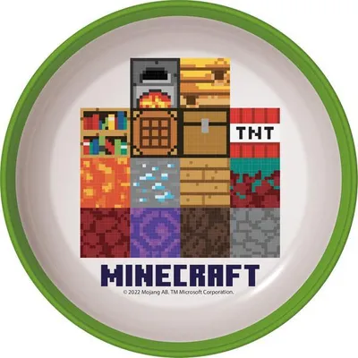 Produktbild von Minecraft Schale Mit Rutschfestem Boden Kunststoff 14,7X4 Cm