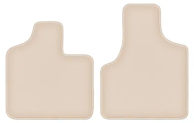 Produktbild von Velours-Fußmatten Vorne für Chrysler Grand Voyager III 2000-2008 (Minivan) – 2-tlg, Beige, passgenau – Wielganizator FORTUNA