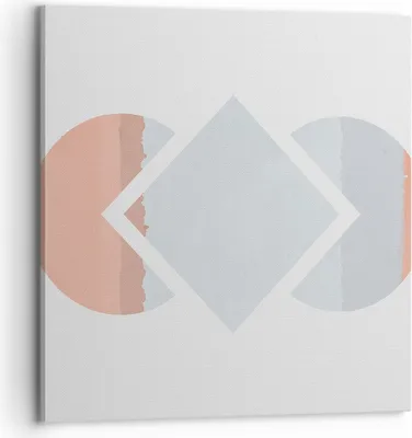 Produktbild von Bild auf Leinwand - Leinwandbild - Einteilig - Stück Geometrisch Diamant - 70x70cm - Wand Bild - Wanddeko - Wandbilder - Leinwanddruck - Bilder - Wanddekoration - Leinwand bilder - AC70x70-4690
