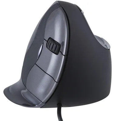 Obrázek produktu pro BakkerElkhuizen Evoluent D, Pro praváky, Vertikální design, Laser, USB Typ-A, 3200 DPI, Černá