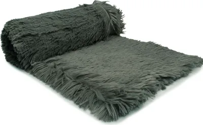 Obrázek produktu pro Pletené Minky Long Hair, Shaggy, Shaggy (45 mm) Graphite 50x160 cm