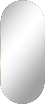 Produktbild von Spiegel >Jersey< in Messing, Stahl, Glas - 80x0,5x35cm (BxHxT)