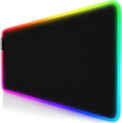 Produktbild von Titanwolf RGB Gaming Mauspad, Mousepad XL 800 x 300mm verbessert Präzision & Geschwindigkeit, black