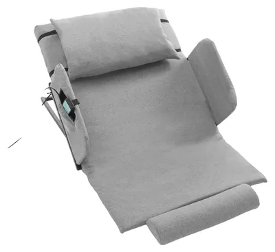Produktbild von Elektrisch verstellbares Bett, komfortables Design, einfache Fernbedienungseinstellung, Hellgrau