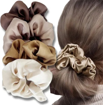 Produktbild von Haarband SCRUNCHIE, 4er-Set, Satin